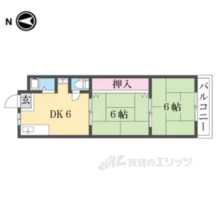 いかるがマンション【2階】の間取り