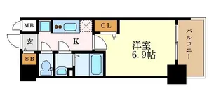 プレサンスNAGOYAファスト【11階】の間取り