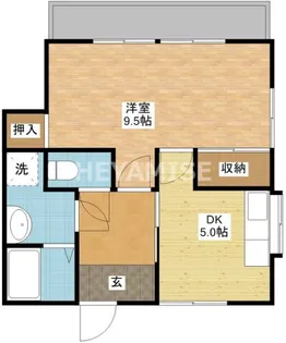 サンパレス三原【2階】の間取り