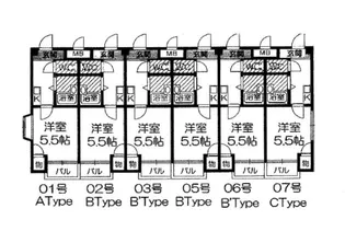 パークライフ住吉【4階】の間取り