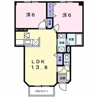 エスプワール【1階】の間取り