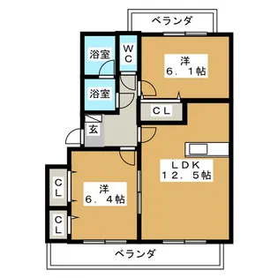 PETIT VILLAGE【1階】の間取り