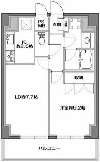 藤和シティコープ新中野III【5階】の間取り