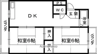 MS北島A棟【4階】の間取り