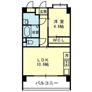 グランデュール月出【6階】の間取り