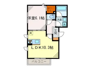 ペ-シェ・スシ-ナ【2階】の間取り