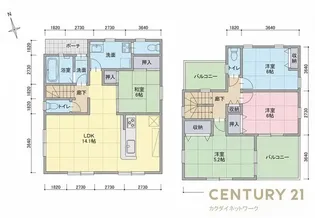 リーブルファイン三俣【2階】の間取り