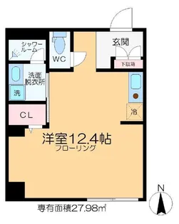 シャリエール住吉【3階】の間取り