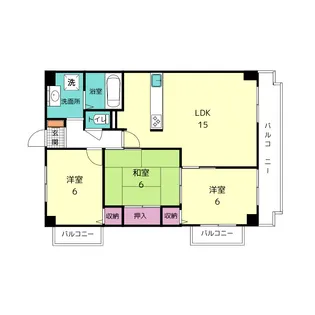 バウムヴィラ西大寺【2階】の間取り