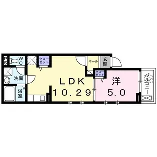 ヴィラ フリューゲル【1階】の間取り