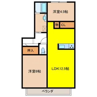 グランメール裾野【1階】の間取り