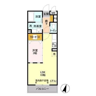 エスポワール八汐【3階】の間取り