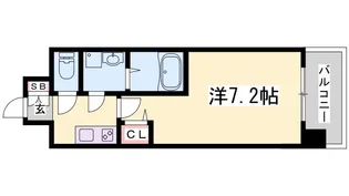 クレストタップ神戸湊町ブラン【11階】の間取り