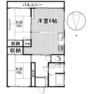 水沢マンション【2階】の間取り