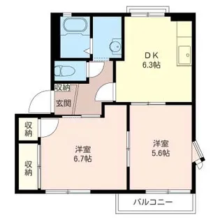 スイートピー A【1階】の間取り