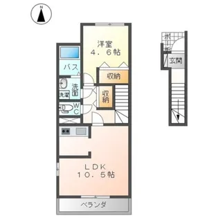 エスポワール【2階】の間取り