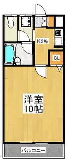 イデアーレ鶴川【1階】の間取り