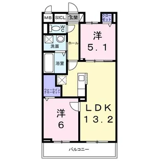グラン・ステラータ【3階】の間取り