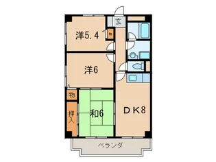 アートフェリス【2階】の間取り