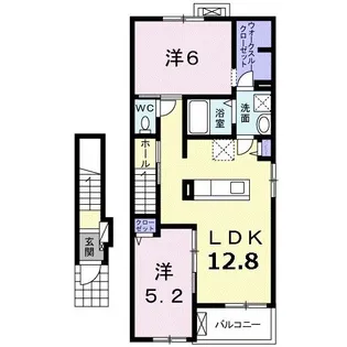 ブリーゼ【2階】の間取り