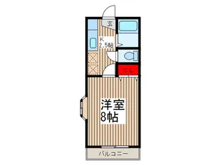 フレンドシップ仏子II【2階】の間取り