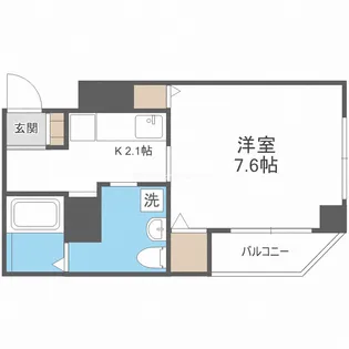 パレス東洋福島館【6階】の間取り