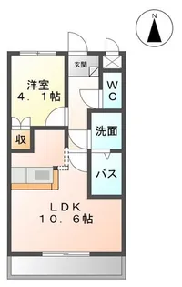 エスポ・ワール【1階】の間取り