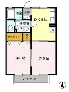 ナチュール清和【2階】の間取り