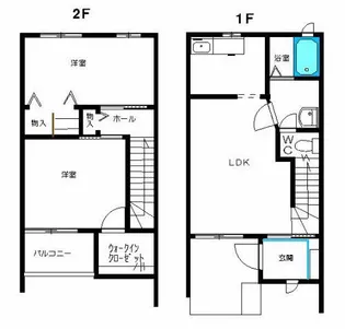 ドミール開成Cの間取り