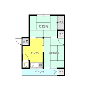 安部信ビル【2階】の間取り