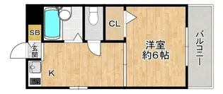 シューチン塚本【4階】の間取り