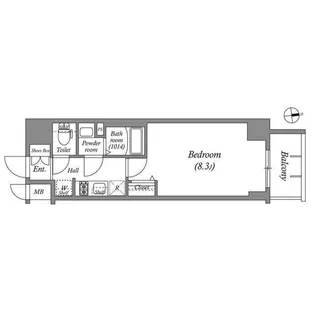 アドバンス名古屋ワイノット【5階】の間取り