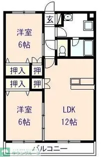 メゾンカサブランカ【2階】の間取り