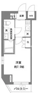 ラヴィータ新御徒町【7階】の間取り