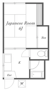 中根岸荘【2階】の間取り