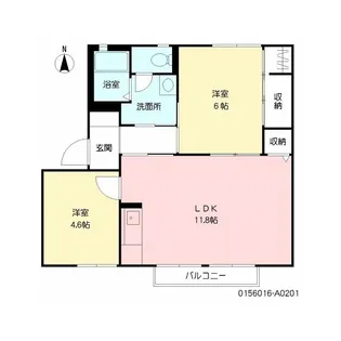 ラフォーレ雅【2階】の間取り