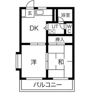 ベルメゾン瀬名【1階】の間取り