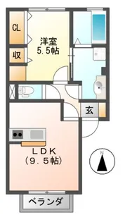 サンク藤貴【1階】の間取り
