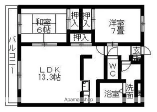 プロニティ五反田【2階】の間取り