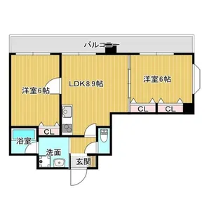 ナニワヒルズ【2階】の間取り