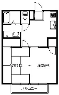 ベルメゾン・サーバB【1階】の間取り