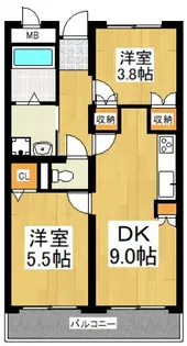 日神パレス東所沢【1階】の間取り