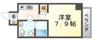 SERENITE江坂四番館【8階】の間取り