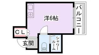 メビウス香里レジデンス【1階】の間取り