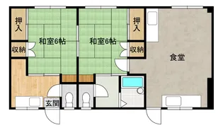 倉本コーポ3【1階】の間取り