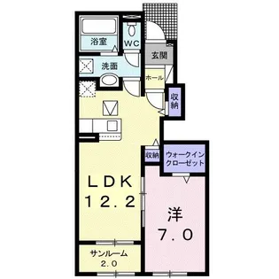 アロマーレ II【1階】の間取り
