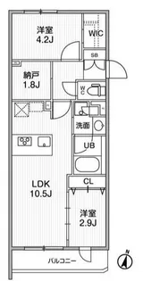 ルネサンスコート学芸大学【4階】の間取り