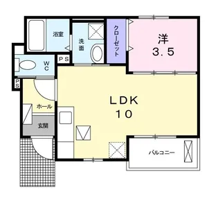 ブリランテ A【1階】の間取り