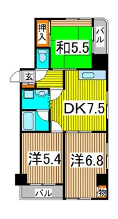 新田第9ビル【2階】の間取り