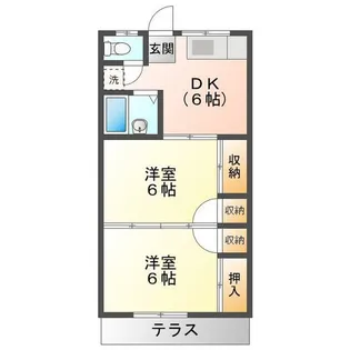 コーポ小林【1階】の間取り